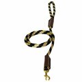 Domesticated Supplies Solid Round 0.38 in. Braided Rope Lead with Snap, Twstcitrus DO3547654